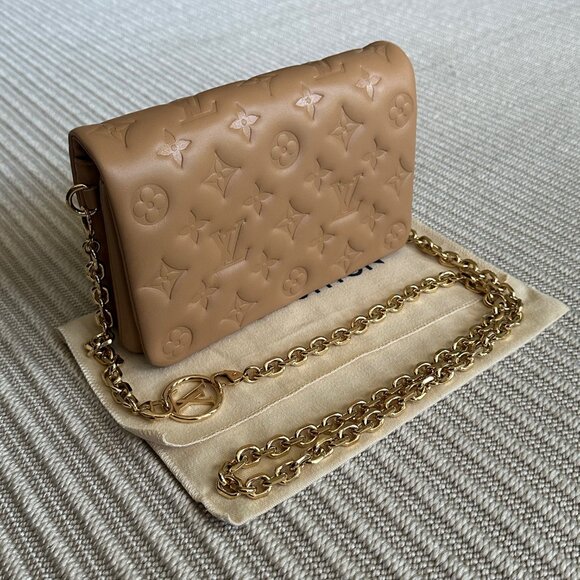 Louis Vuitton Camel Pochette Coussin Shoulder Bag - Picture 4 of 12